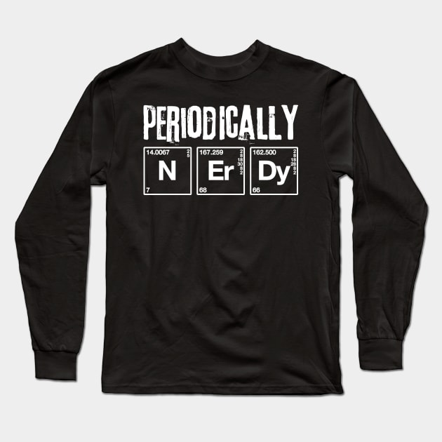 Periodically Nerdy Chemistry Long Sleeve T-Shirt by hanespace